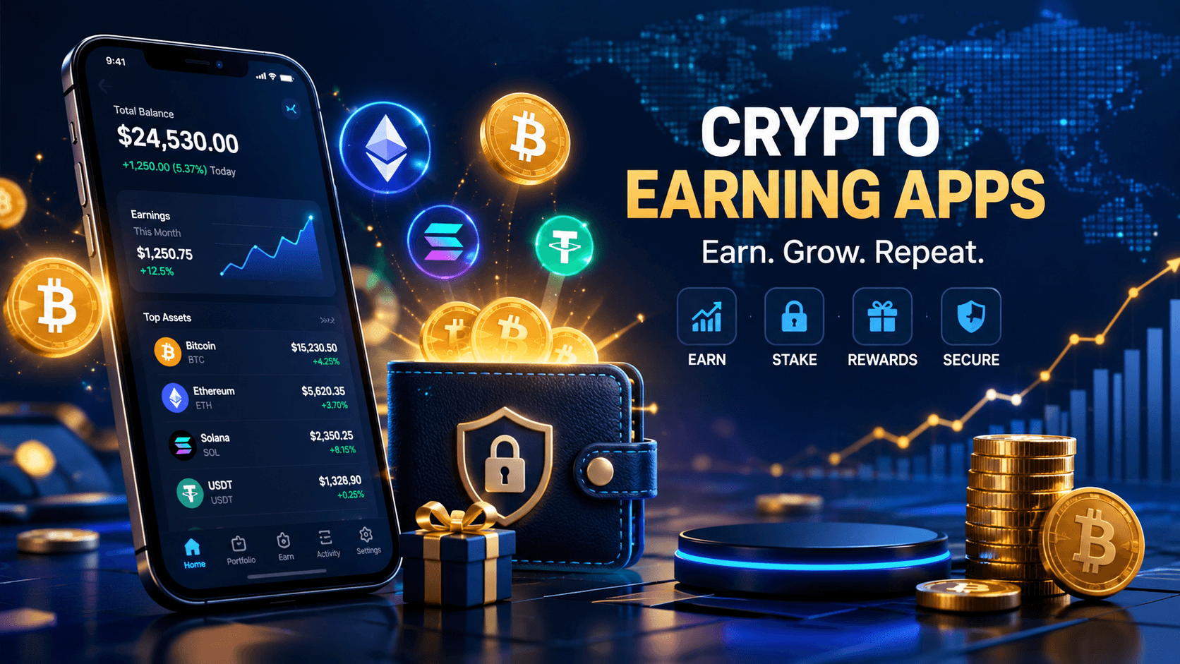 Crypto Earn Guide - crypto earning apps